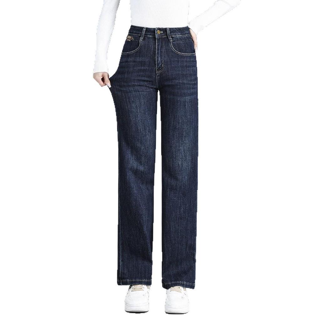 Autumn/Winter 2025 High-Waisted Plus Size Elastic Pants: Narrow, Wide, and Straight-Leg Styles for Women.