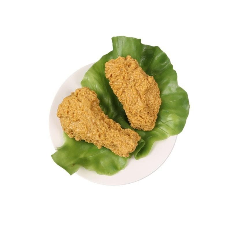 Simulation Hähnchenflügel Falsches Essen Requisiten Shop Küchen Dekorationen Frittiertes Hähnchenschenkel Modell Haus Dekorationen Foto Requisiten