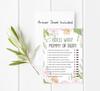 Inkdotpot Who Said it Game Mommy Or Daddy 50 Sheet Fun Baby Shower Game Gender Neutral Floral Party Supply-7407
