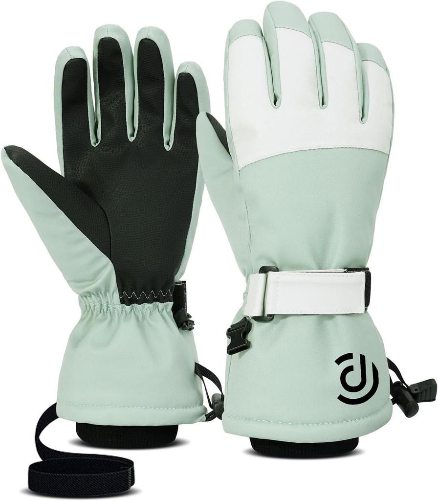 Winter Gloves Men Women Warm Waterproof Ski 5 Layer Touch Screen Snow Gloves for Cold Weather