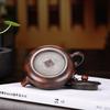 130ml Boutique Raw Ore Stone Scoop Tea Pot Yixing Purple Clay Teapots Handmade Ball Hole Filtration Kettle Tea Table Accessories