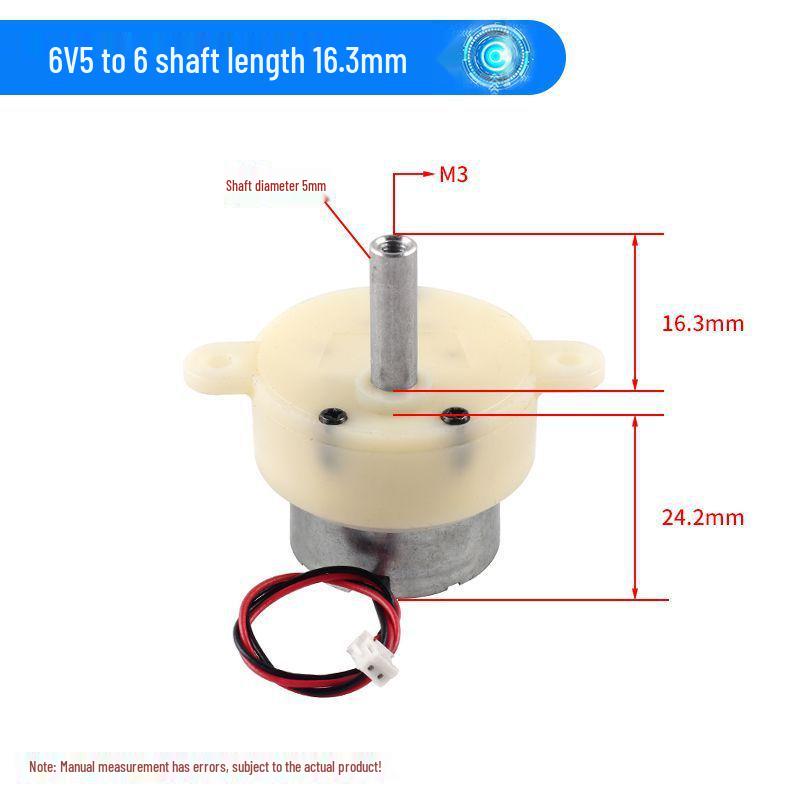 300 Gear Motor 3V-6V for Robot, Rotating Crafts, Electric Light Box - Low Speed