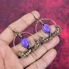 Charoite earring copper wire wrapped earrings gemstone earring Charoite jewelry handmade earring copper wire wrapped jewelry gifts for wife