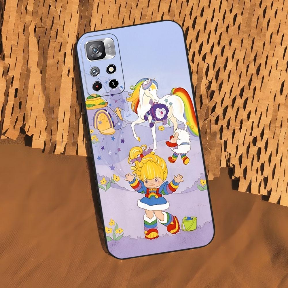 Cartoon R-Rainbow Brite Phone Case for Xiaomi 15 14 13 12 Mi 11 Ultra Pro Lite Black Soft Silicone Cover