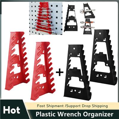 2 ks červený organizér na klíče + 2 ks černý držák na klíče Plastový organizér na nástrčné klíče Stojan na nářadí Třídič Držáky na standardní klíče