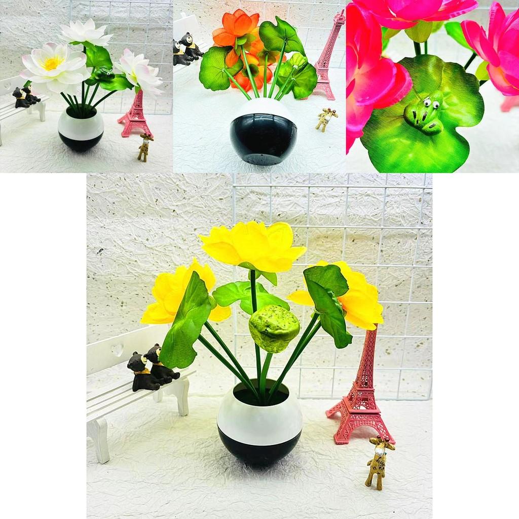 Künstliche Lotusblume Topfpflanze mit Kunststoffhandwerk für Meditationsraum und Teeraum