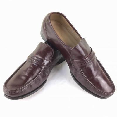 HANOVER Penny Loafer Business Casual Schuhe Burgunder Größe 10.5M 28.0-28.5(GEBRAUCHT)