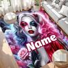 Custom Name Personalized Superhero Print Carpet, Versatile Home Decor Rug, for Playroom, Apartment, Balcony, Entryway, Hallway Gift