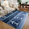 Tappeto Gioco per Bambini Scena di Arrivo Aereo Tappeto 3D Tappeto Pista di Atterraggio Aeroporto Interattivo per Soggiorno Camera da Letto Bambini Asilo