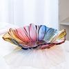 Nordic Style Glass Fruit Tray for Living Room Snacks Crystal Clear Coffee Table Dish