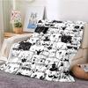 Cute Cat Series Printed Blanket for Sofa Bed Travel Camping Living Room Office Conditioning Blanket for All Seasons Gifts