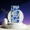 blue and white china Phone Case For Samsung Galaxy A73,A72,A71,A70,A53,A52,A51,Others Soft Black Cover