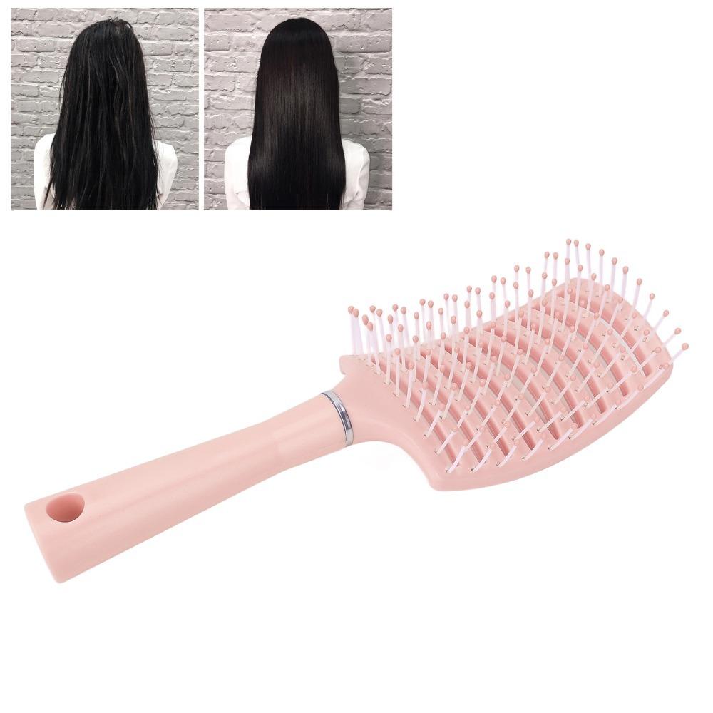 Large Detangling Hair Brush Professional Styling Hair Brush Vented Paddle Hair Brush For Women розовый