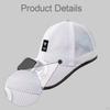 Solar Fan Baseball Cap Cooling for Travel Camping