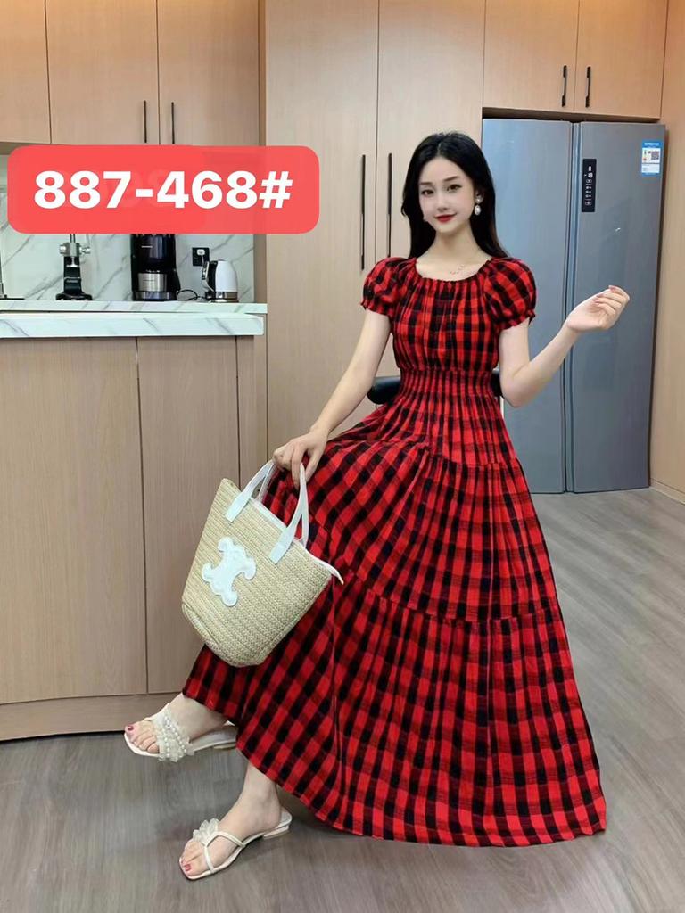 Seaside vacation beach dress cotton floral dress female shabahemi muslim