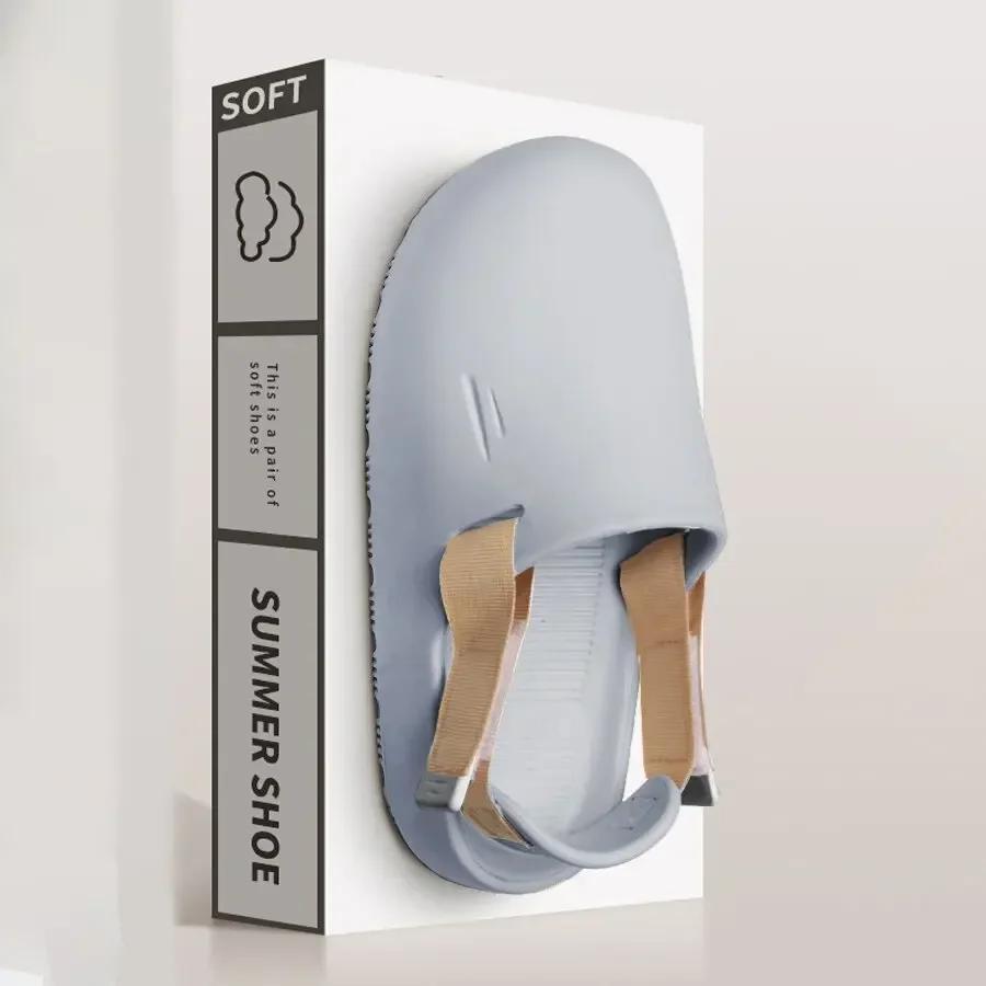 

Пляжные шлепанцы мужские женские однотонные сандалии унисекс EVA высокое качество мягкие шлепки для дома, спальни, плоская подошва, удобная обувь для ванной 38-39