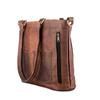 Personalized Brown Leather Crossbody Tote by Parrys Leather World, Vintage Full Grain Shoulder Bag, Durable Everyday Carry