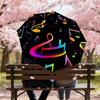 1PC music notesAutomatic Open/Close Umbrella with Windproof, 8-Rib Sturdy Canopy, Durable Ribs, Fashionable Design, Outdoor Accessory, Fun Prin, Holid