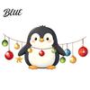 Creative Gift for Kids Christmas Cute Penguin Wall Sticker Merry Cartoon Animal Art Decal Decals Removable Peel And Stick Murals Room Bedroom,