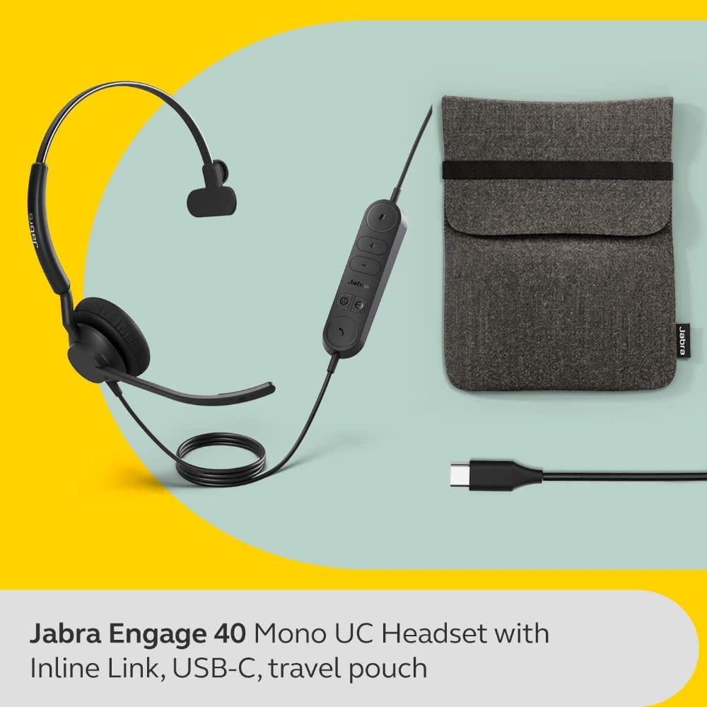 Jabra Engage 40 - (Inline Link) USB-C UC Mono 4093-419-299