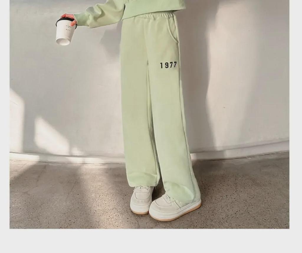 Girls' Spring/Autumn Letter Casual Hooded Sweatshirt & Trousers Set - Internet Celebrity Style Two-Piece Suit