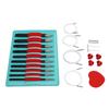 10 Pairs Circular Knitting Needle Set 2.75-6mm 12cm Length Interchangeable Knitting Needle with 40cm 60cm 80cm 100cm Cables
