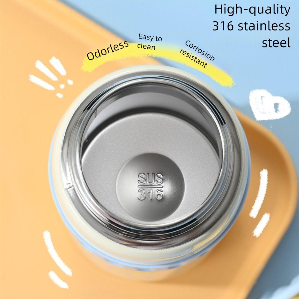 600ml Insulated Cup Large Capacity Vacuum Flasks New Thermal Mug  For Kids