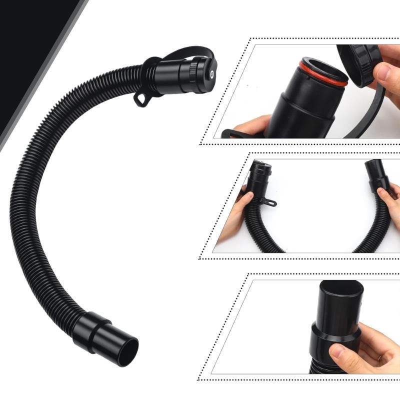 Drain Hose Replacement Quick Connecting Drainage Hose with Lid for 1043538 3 T5 Floor Scrubber Easy to Installation
