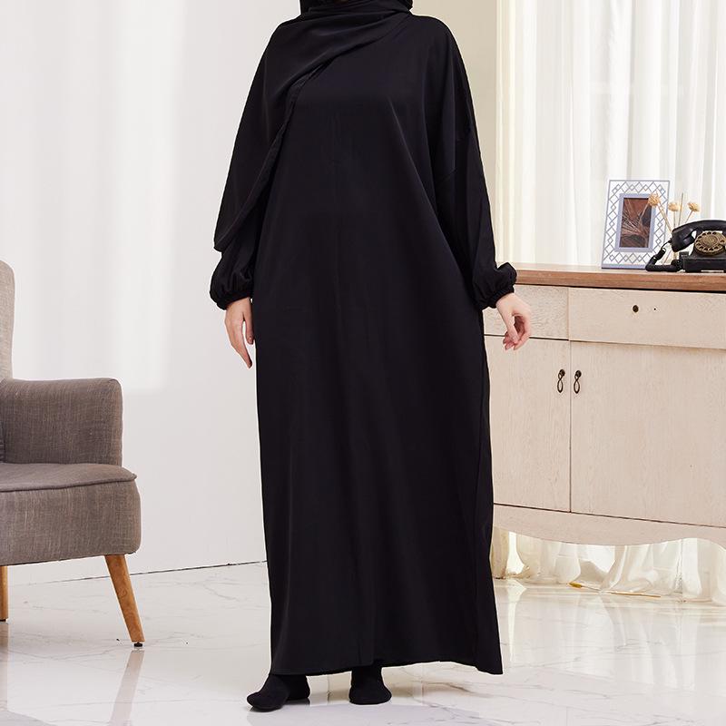 XG2057 Women's Hooded Long Robe Dress - Middle Eastern & Turkish Style
