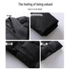 Teluoman Black Suit Collar Professional Padded Winter Coat