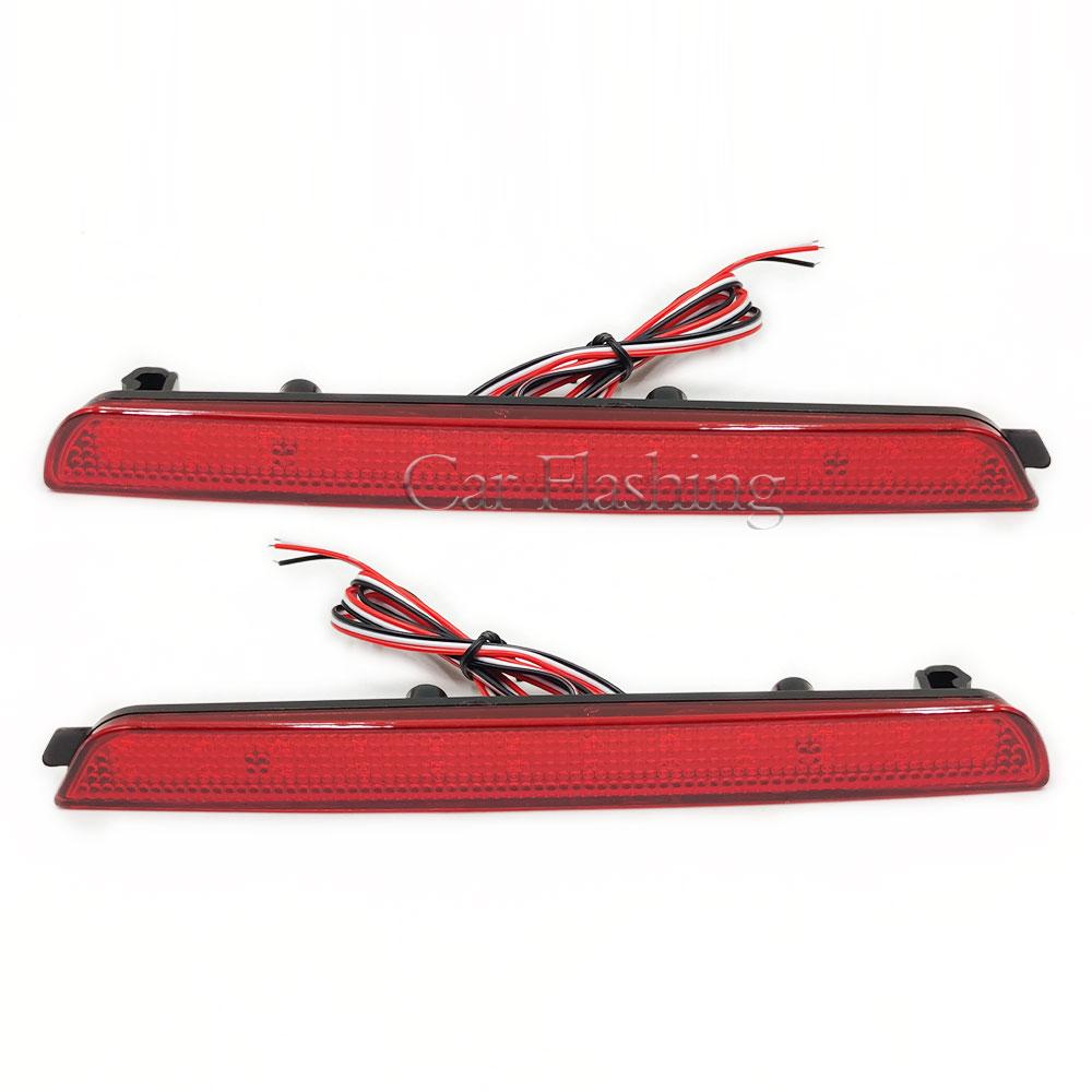 LED Brake Light Rear Bumper Reflectors Tail Stop Light For Mazda 3 04-09/Mazdaspeed3 07-09/Axela BK5P BKEP BK3P Mazda2 Mazda6 Red Cover