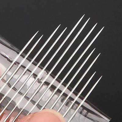 Nähnadeln mit Seitenloch, Blindnadeln aus Edelstahl, Nadeln für ältere Menschen, Handnähen, Steckenadel, DIY, Selbstfädelnadel mit Thi