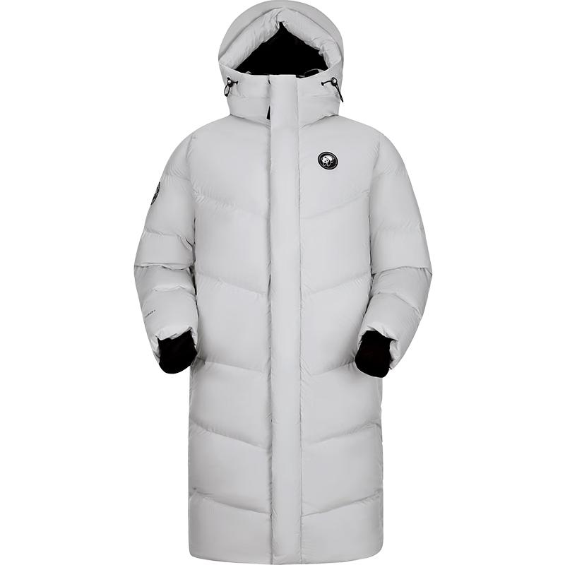 Camel Unisex Long Hooded Down Puffer Jacket A34CAPLN626