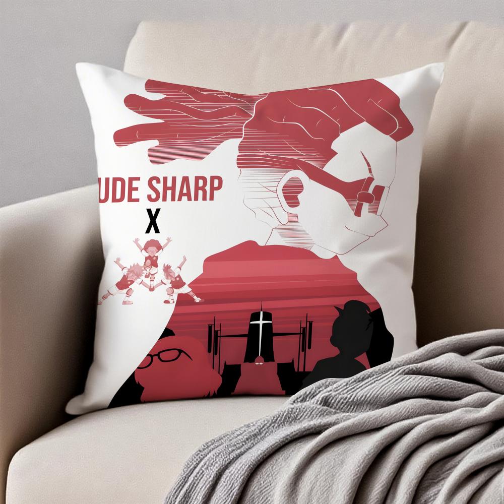 game energetic anime IInazuma EEleven Cushion Cover Pillowcase Antidustmite Invisible Zipper Short Plush Sofa Cushion