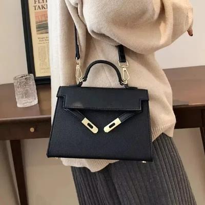Women Large Capacity Shoulder Bag PU Leather Kara Bag Luxury Designer Small Square Bag Exquisite Lock Buckle Single Handbag