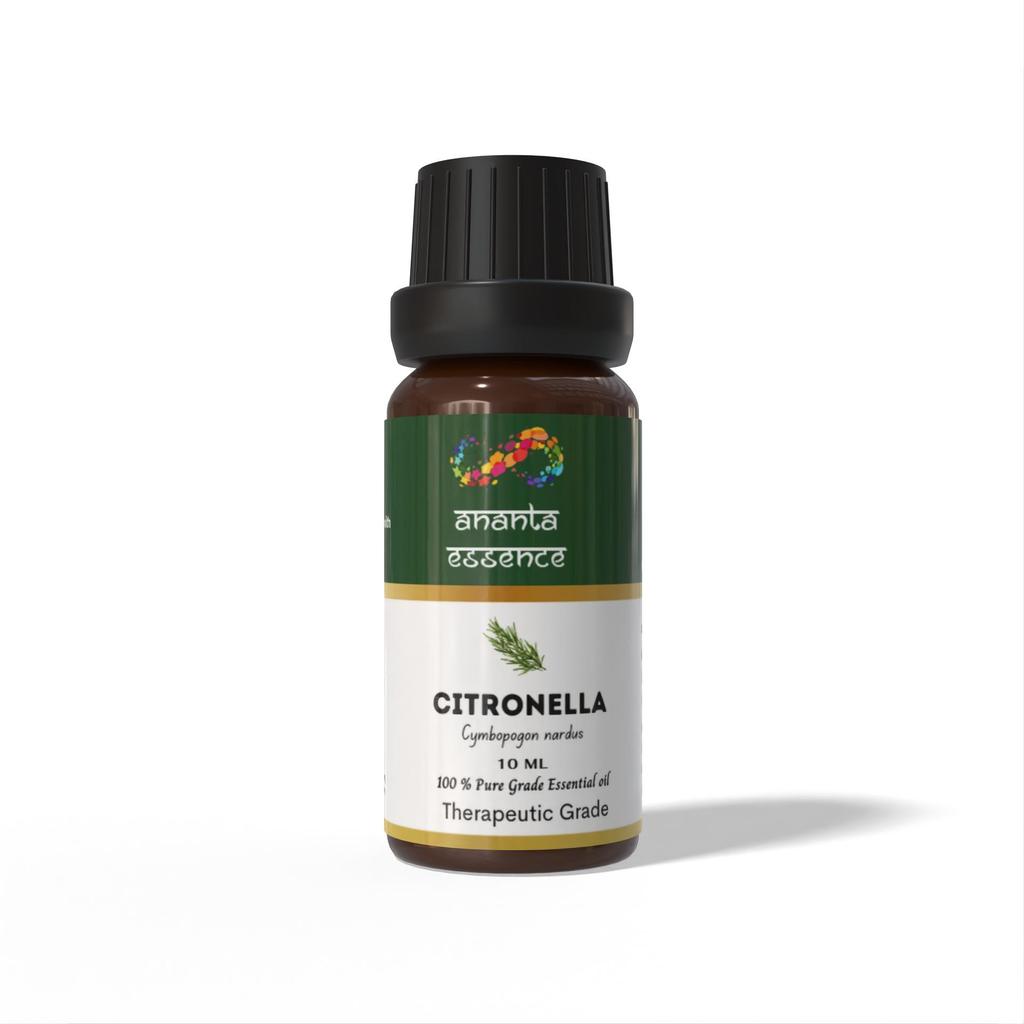 Ananta Citronella Essential Oil 10 Ml – Fresh Lemon Aroma Oil for Diffuser & Home Fragrance
