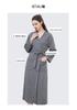 European American Style Women's Quick-Dry Absorbent Summer Waffle Bathrobe