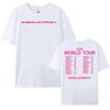 Nessa Barrett World Tour New Tshirts Aftercare Album Graphic Tshirt Cotton Short Sleeve Male T Shirt Singer Printing Tees
