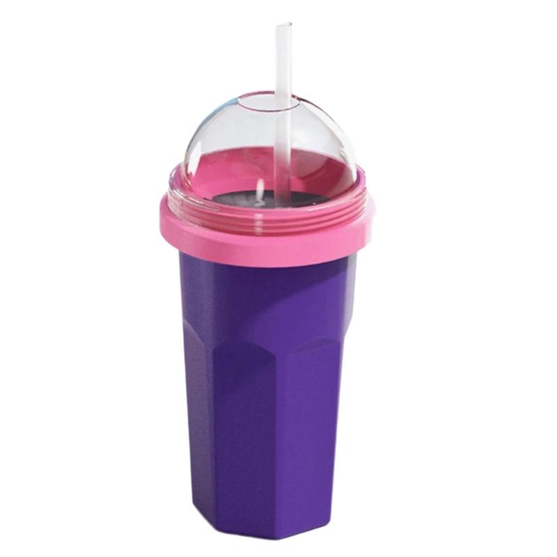 Practical Slushies Maker with Detachable Lid for Beverages Travel Friendly Squeeze Ice Slush Cup For Cold Drink Use