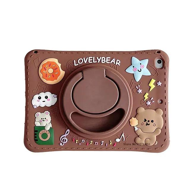 Kids Cover for iPad 10.2 7 8 9th 10th 11th A16 Pro11 9.7 Air 1 2 4 5 6 10.9 Mini6 Tablet Case Silicon Stand Funda