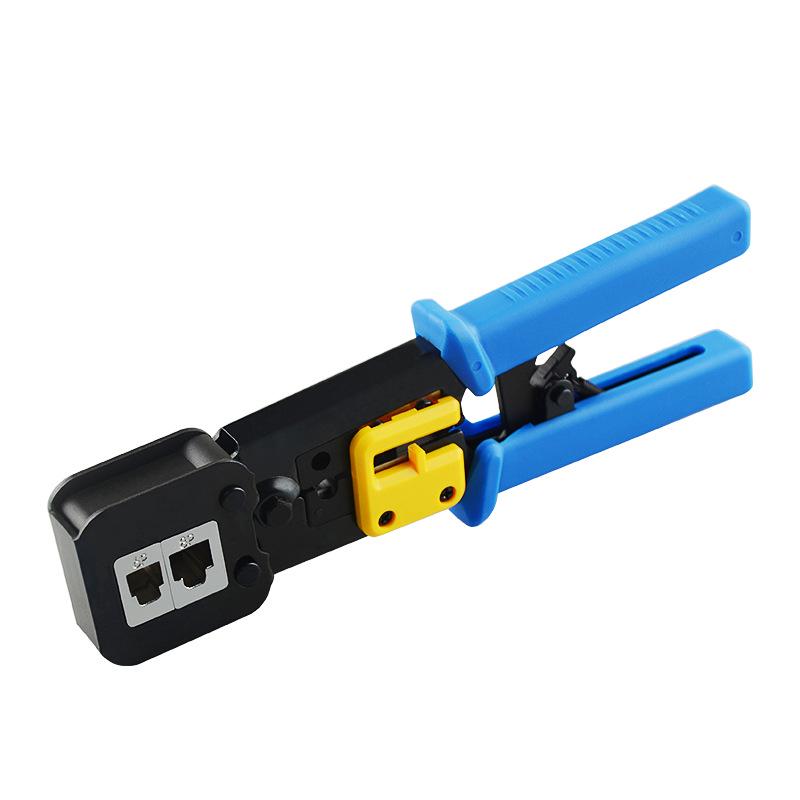 

RJ45 Crimper Hand Network Tools Pliers RJ12 cat5 cat6 8p8c Cable Stripper Pressing Clamp Tongs Clip Multi Function синий
