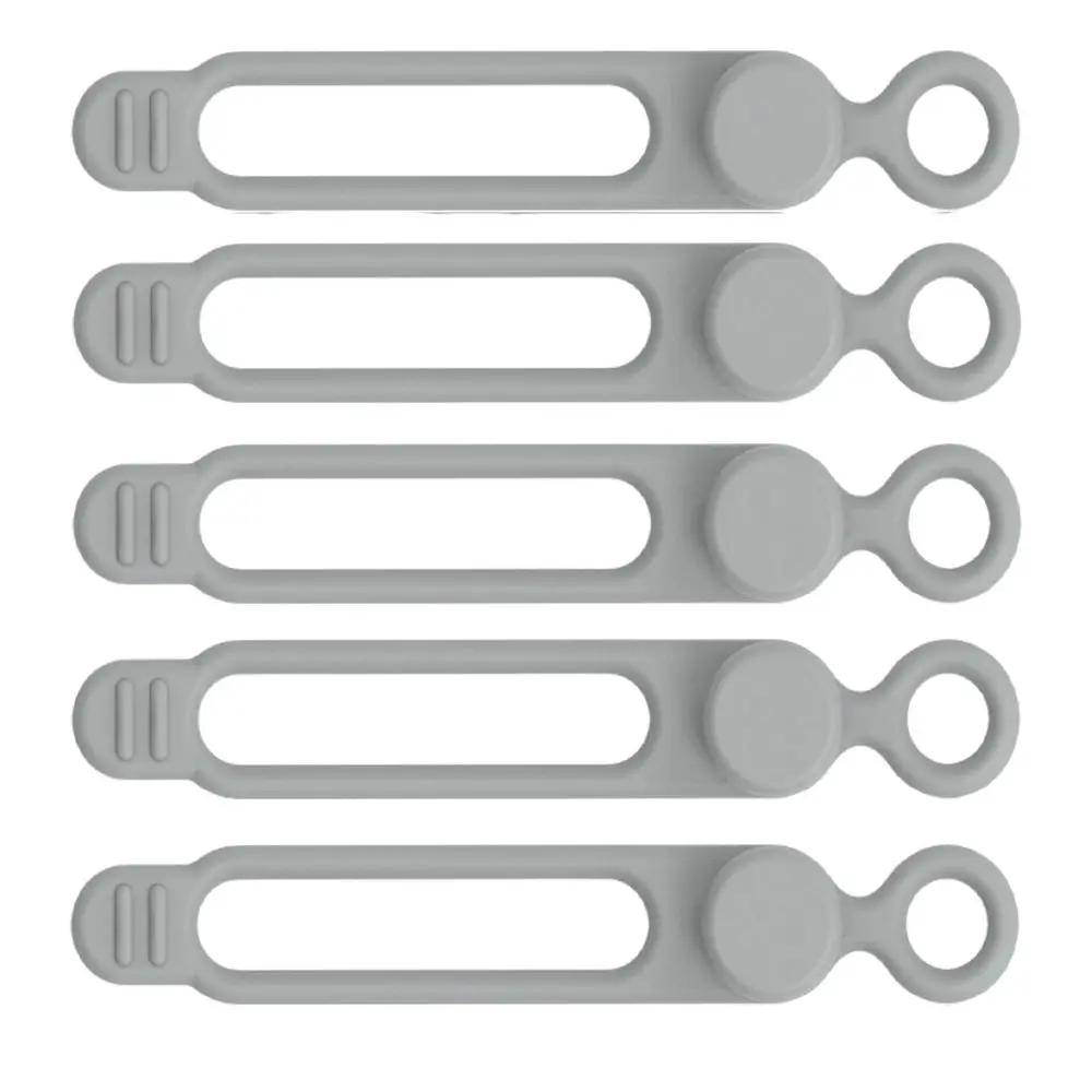 10-Pack Reusable Silicone Elastic Bands – Cable Organizer for Wires, Coils & Cord Management