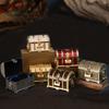 Korean Retro Pirate Treasure Chest Jewelry Box - Metal Craft Home Decor & Wedding Gift