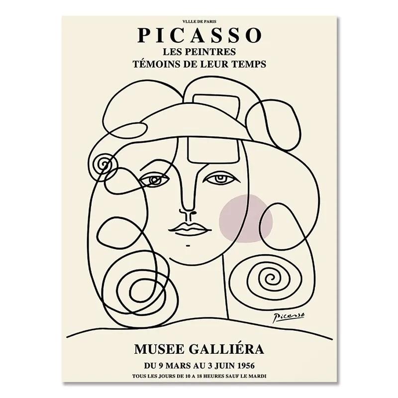 Matisse Abstract Girl Flower Wall Art Canvas Painting Picasso Nordic Posters and Prints Wall Pictures for Living Room Home Decor