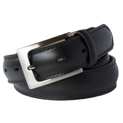 TAVARAT Genuine Leather Business Flat Series Men's Belt, 30mm, Adjustable, Casual, (Black)