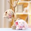 Rabbit Cute Keychain Cartoon Girl Backpack Decorative Pendant Plush Gift Doll