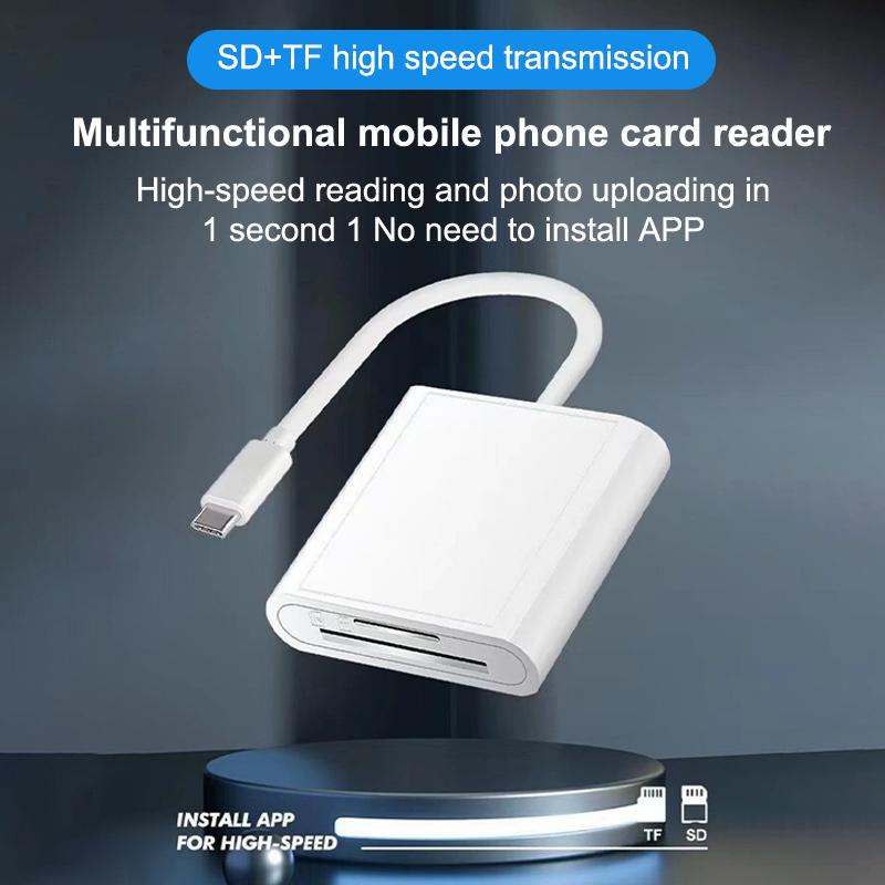 Type-c Mobile Phone Adapter TF+SD Two-in-one Docking Station Is Widely Compatible With Card Reader Data Cables