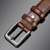 Texture Zinc Zinc Alloy Leather Belt Versatile Pin Buckle Belt Luxury Men PU Belt  Jeans Matching
