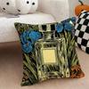Luxury perfume illustration Cushion Cover Natural Linen Double Sided Print  Throw Pillow Case for Sofa Couch Home Decor