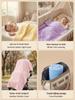 Dou Dou Class A Baby Crib Blanket – Soft Coral Fleece Quilt for Spring & Autumn